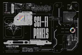 CreativeMarket – Sci-Fi Panels Vector Pack 92134534