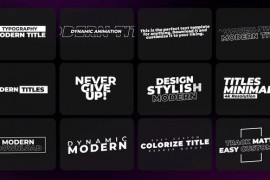 Modern Titles | FCPX 42858323