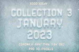 3DDD - 3DSky Pro 3D-Models Collection 3 January 2023 [Corona|V-Ray|*.max, FBX, OBJ]