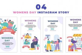 World Women's Day Animated Character Instagram Story 47470346