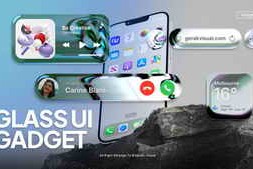 Free Download:Glass UI Gadget Widgets 64545680