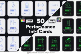 Fitness Performance Info Cards For Final Cut Pro X 50493090