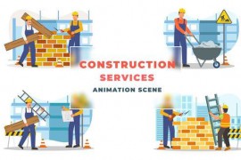 Construction Service Animated Scene 43396027