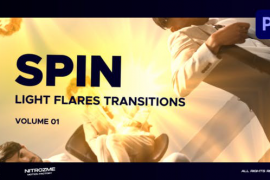Light Flares Spin Transitions Vol. 01 for Premiere Pro 47398521