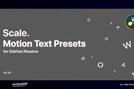 Scale Motion Text Presets Vol. 09 for DaVinci Resolve 47355658