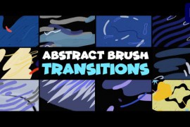 Abstract Brush Transitions | Premiere Pro MOGRT 45822156