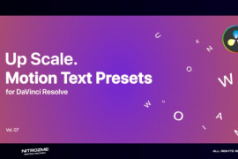 Up Scale Motion Text Presets Vol. 07 for DaVinci Resolve 47045856
