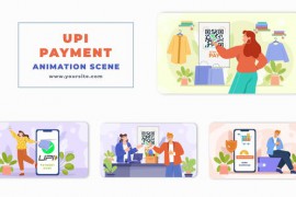 Online UPI Payment Animation Scene 46437088