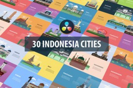 Indonesia Cities Animation | DaVinci Resolve 32582786