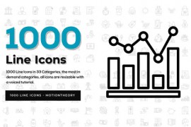1000+ Line Icons Pack 35290895