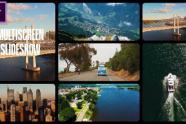 Multiscreen Slideshow | Split Screen Gallery MOGRT for Premier Pro 50761220