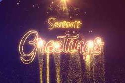 Free Download:Seasons Greetings Line Gold 60156621
