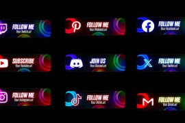 Social Lower Thirds 50138085
