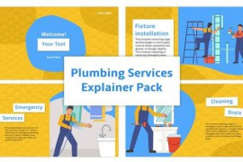 Plumbing Services Explainer Animation Scene Pack 45163698