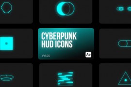 Cyberpunk HUD Icons 05 for After Effects 44112919