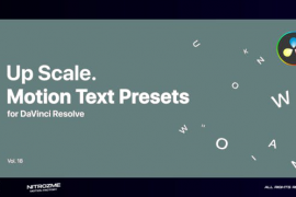 Up Scale Motion Text Presets Vol. 18 for DaVinci Resolve 47490942