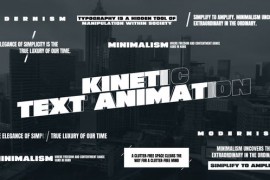 Kinetic Text Animation 47429507
