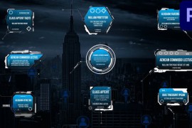 9 Modern HUD Call Outs MOGRTs For Premiere Pro 43850408