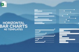 40 Horizontal Bar Charts | Infographics Pack 39824527