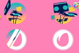 Summer 80s Logo for FCPX 52436252