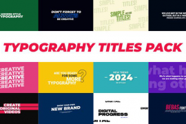 Typography Titles Pack / MOGRT 51617505