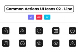 Common Actions UI Icons 02 - Line 44836597