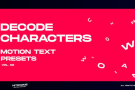 Characters Motion Text: Decode Vol. 02 45757002