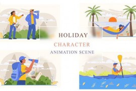 Vacation Holiday Animation Scene 43660506