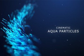 Cinematic Aqua Particles 19978870