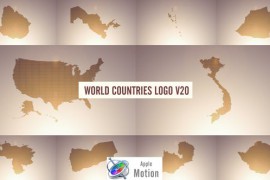 World Countries Logo & Titles V20 - Apple Motion 43860124