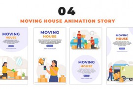 House Shifting Services Character 2D Vector Avatar Instagram Story 48658754
