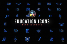 Education Neon Icons 47400030