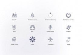 Christmas - Outline Icons 46780305