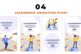 Leadership Management 2D Vector Cartoon Instagram Story 48655664