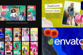 Postcard Colorful Slideshow | Premiere Pro MOGRT 45633720