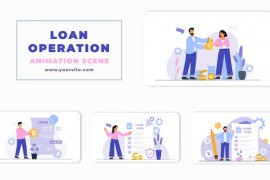 Loan Operation Concept Vector Animation Scene 46436817