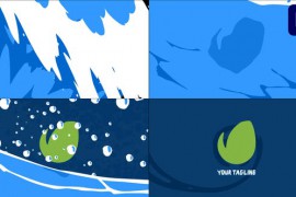 Ocean Wave Logo Opener for Premiere Pro 44198516