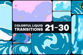 Colorful Liquid Transitions for DaVinci Resolve 52087615