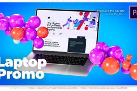 Laptop Promo With Colorful Balls 44617726
