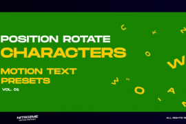 Characters Motion Text: Position Rotate Vol. 01 45757108
