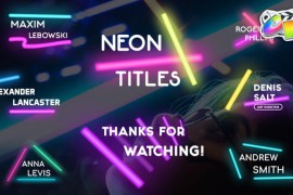Neon Lights Titles | FCPX 25943108
