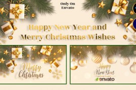 Happy New Year and Merry Christmas Wishes | MOGRT 40999886