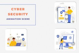 Cyber Security Animated Scene 43721043