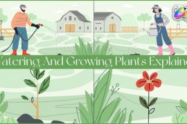 Watering And Growing Plants Explainer for FCPX 52743407