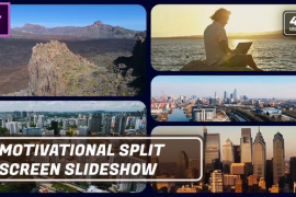 Multiscreen Motivational Slideshow | Split Screen Opener MOGRT for Premier Pro 51128644