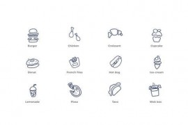 Fastfood - Outline Icons 49817803