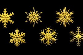 Golden Snowflakes Pack 29883543