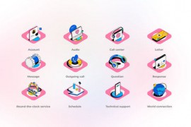 Support - Isometric Icons 44942165