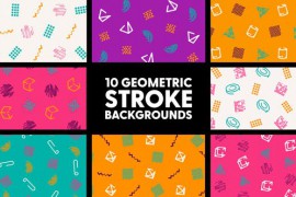 Geometric Stroke Backgrounds 50474327