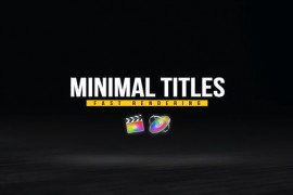 Minimal Titles Pack for FCPX 33124856
